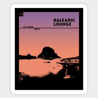 Balearic Lounge - Es Vedrà Ibiza Sticker